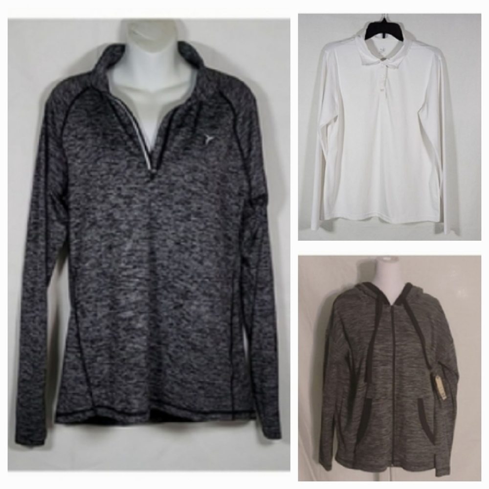 Lot of 2, Sweaters, and 1 shirt loft, st johns, old navy,